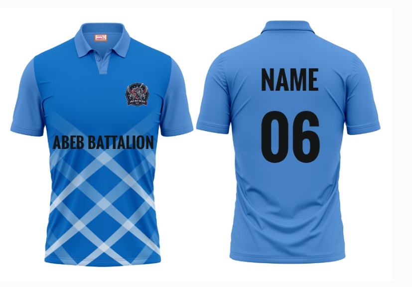 Blue Polo collar